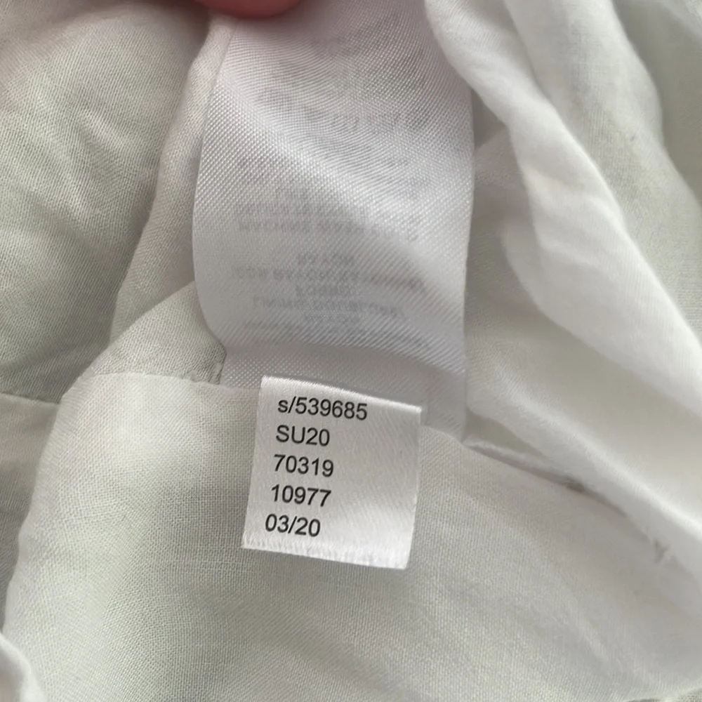 LOFT Jungle Birds Tropical Print Ruffle Double Strap Lined Dress Cover Up size S - Picture 9 of 11